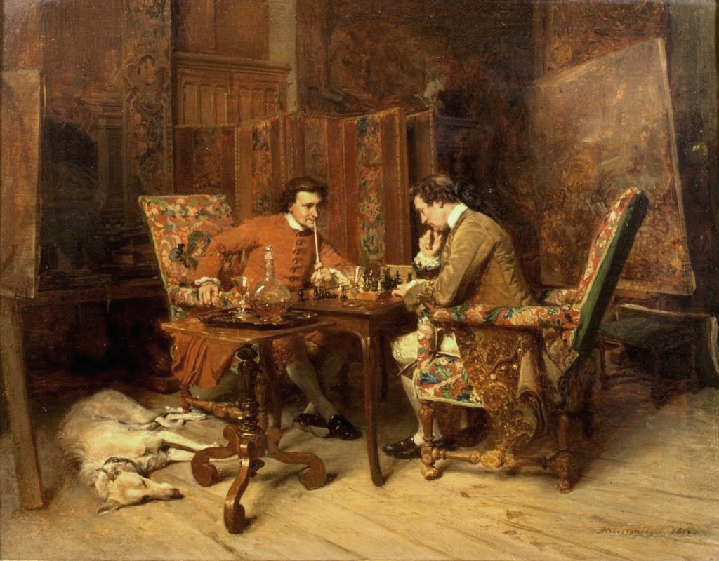 Жан-Луи-Эрнест Месонье. Игра в шахматы. 1840-е